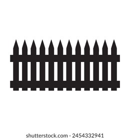 Fence icon set. Simple vector for web design isolated on white background.