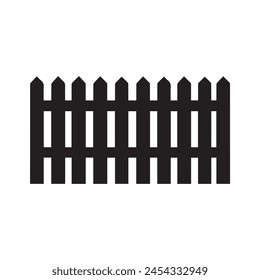 Fence icon set. Simple vector for web design isolated on white background.
