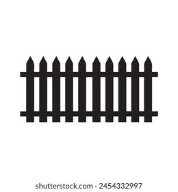 Fence icon set. Simple vector for web design isolated on white background.