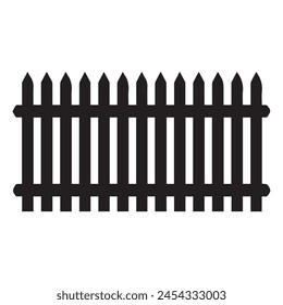 Fence icon set. Simple vector for web design isolated on white background.