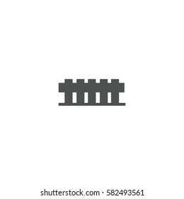 fence icon. sign design