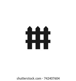 fence icon. sign design