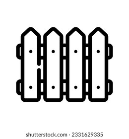 Zaun-Symbol. Unterschrift für mobiles Konzept und Webdesign. Vektorgrafik
