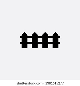 fence icon sign signifier vector