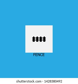 fence icon sign signifier vector