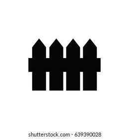 Fence icon in simple style for web, infographics and creative design. Vector illustration
