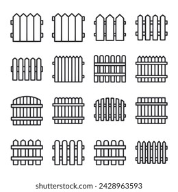 Fence icon swet vector illustration