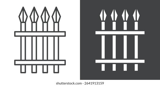 fence icon symbol illustration logo