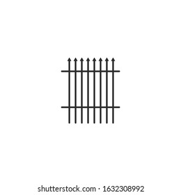 fence Icon template color editable. fence symbol vector sign isolated for graphic and web design.