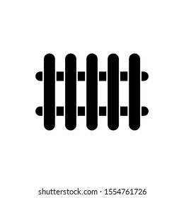fence icon trendy flat design