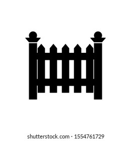 fence icon trendy flat design