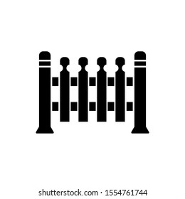 fence icon trendy flat design