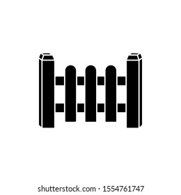 fence icon trendy flat design