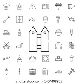 fence icon. Universal set of construction for website design and development, app development