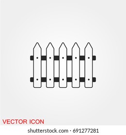 Fence icon vector