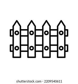 Vektorfarbe des Zaun-Symbols bearbeitet