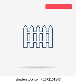 Fence icon. Vector concept illustration for design.