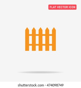 Fence icon. Vector concept illustration for design.