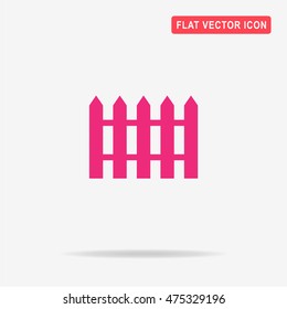 Fence icon. Vector concept illustration for design.