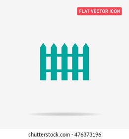 Fence icon. Vector concept illustration for design.