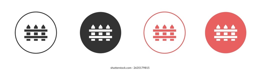 Fence icon vector design template simple and clean style