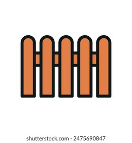 Plantillas de diseño de Vector de iconos de valla simples y modernas