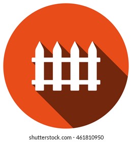 Fence Icon, vector, icon flat