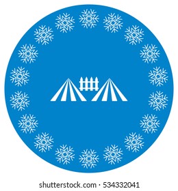 Fence Icon Vector flat design style