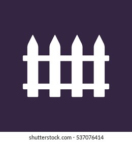 Fence Icon Vector flat design style