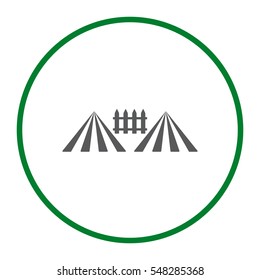 Fence Icon Vector flat design style