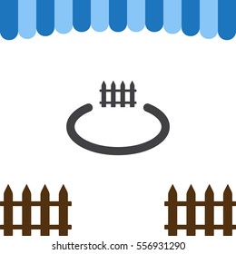 Fence Icon Vector flat design style
