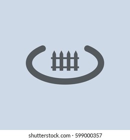 Fence Icon Vector flat design style