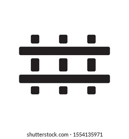Fence icon vector in flat style design template