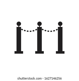 Fence icon vector flat style illustration