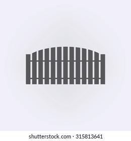 Fence icon . Vector illustration