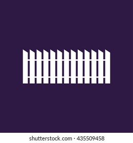 Fence icon . Vector illustration