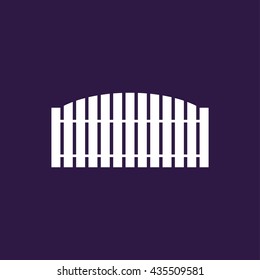 Fence icon . Vector illustration