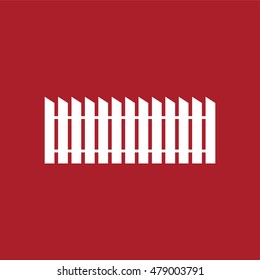 Fence icon . Vector illustration