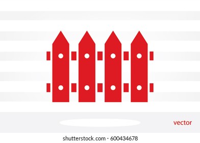 fence icon vector illustration eps10.