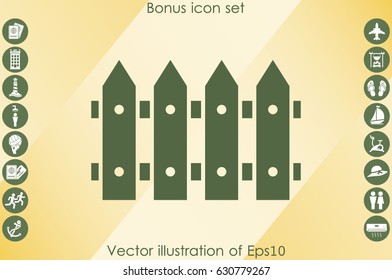 fence icon vector illustration eps10.