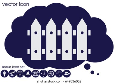 fence icon vector illustration eps10.