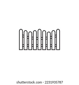 fence icon vector illustration symbol design
