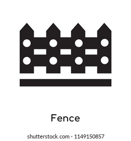 Fence icon vector isolated on white background for your web and mobile app design, Fence logo concept