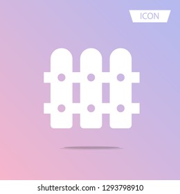Fence Icon vector isolated on white background.