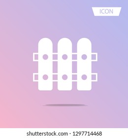 Fence Icon vector isolated on background. 