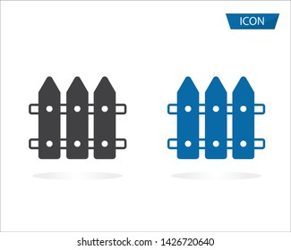 Fence Icon vector isolated on white background.