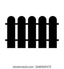 Fence icon. Fence vector icon in line design for web design, logo and mobile app. Symbol of Fence on white background.