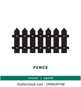 fence icon vector logo template