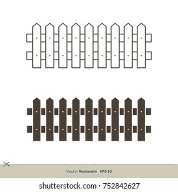Fence icon Vector Logo Template Illustration Design. Vector EPS 10.