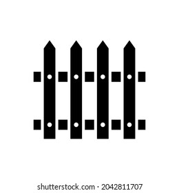 Fence icon vector. paling illustration sign. fencing symbol. hedge logo.
